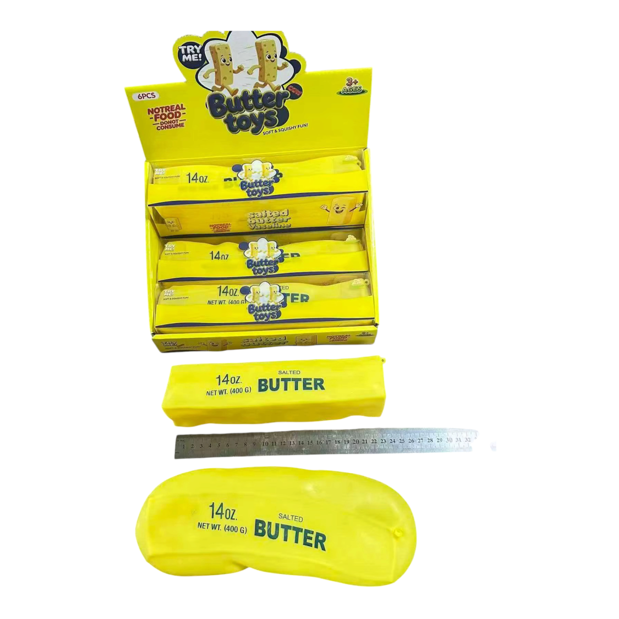 Vaseline butter squishy 23cm | 6-Piece Display Box