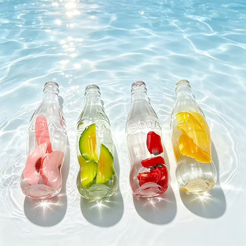 Coconut oil Fruit Bottle | 12-Piece  13cm In box+Display Box