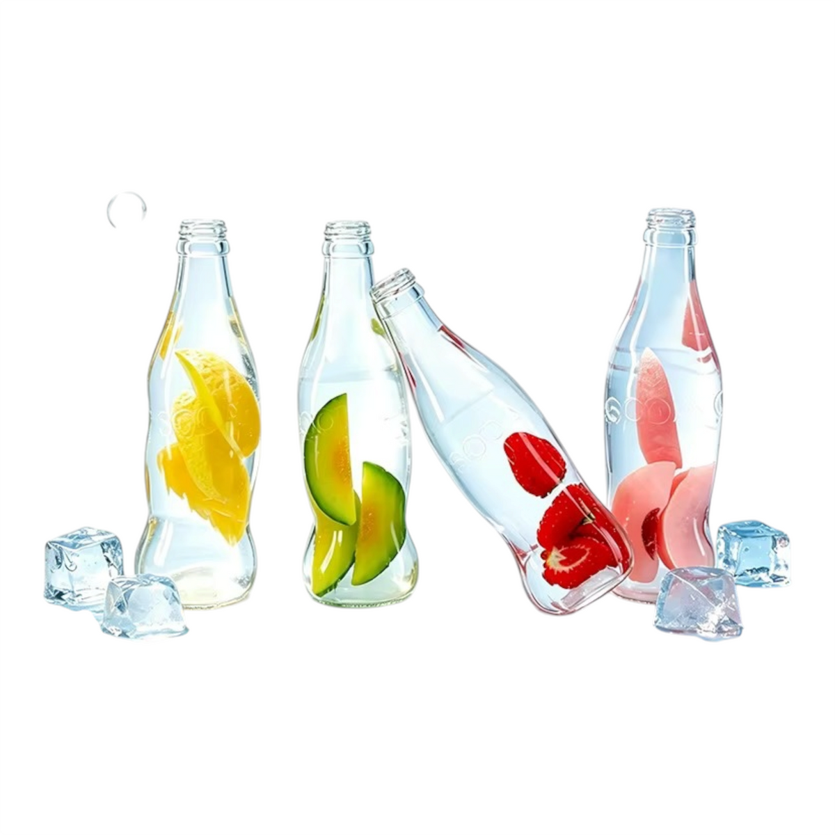 Coconut oil Fruit Bottle | 12-Piece  13cm In box+Display Box