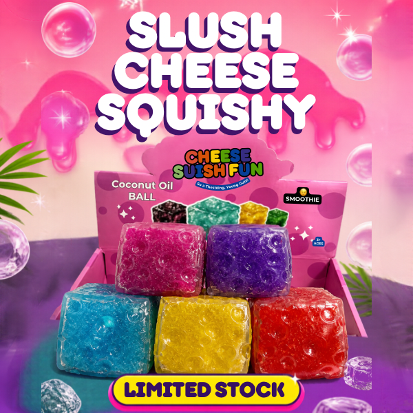 Slush Cheese Cubes  | 12-Piece Display Box