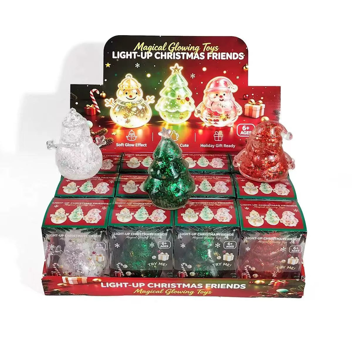 COCONUT OIL CHRISTMAS FIGURINES SQUISHY | 12 Pieces per Box