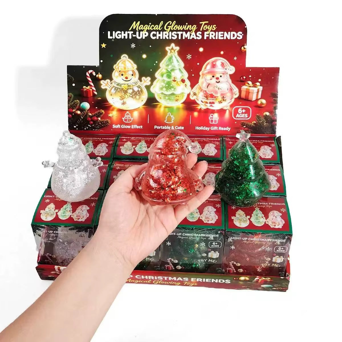 COCONUT OIL CHRISTMAS FIGURINES SQUISHY | 12 Pieces per Box
