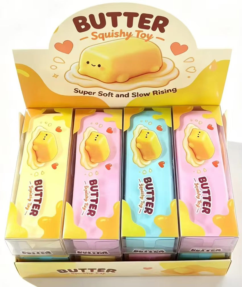 CRUNCHY BUTTER SQUISHY 3COLOR  13CM |12Pieces Per Box