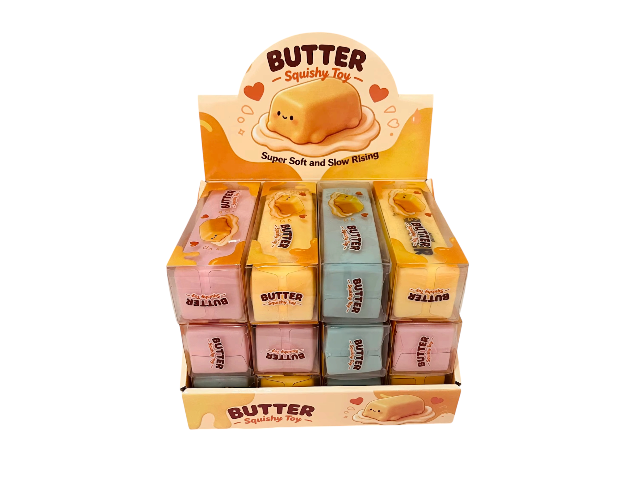 CRUNCHY BUTTER SQUISHY 3COLOR  13CM |12Pieces Per Box