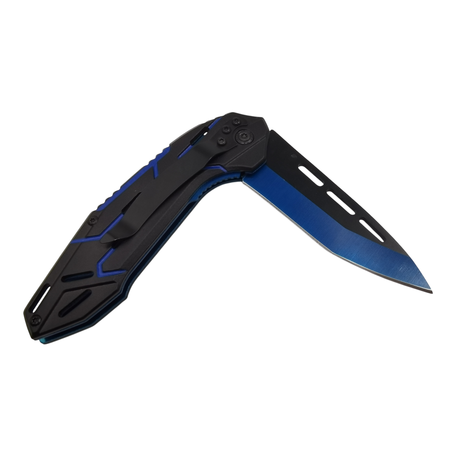 Sleek Blue Eagle Hunting Utility Knife
