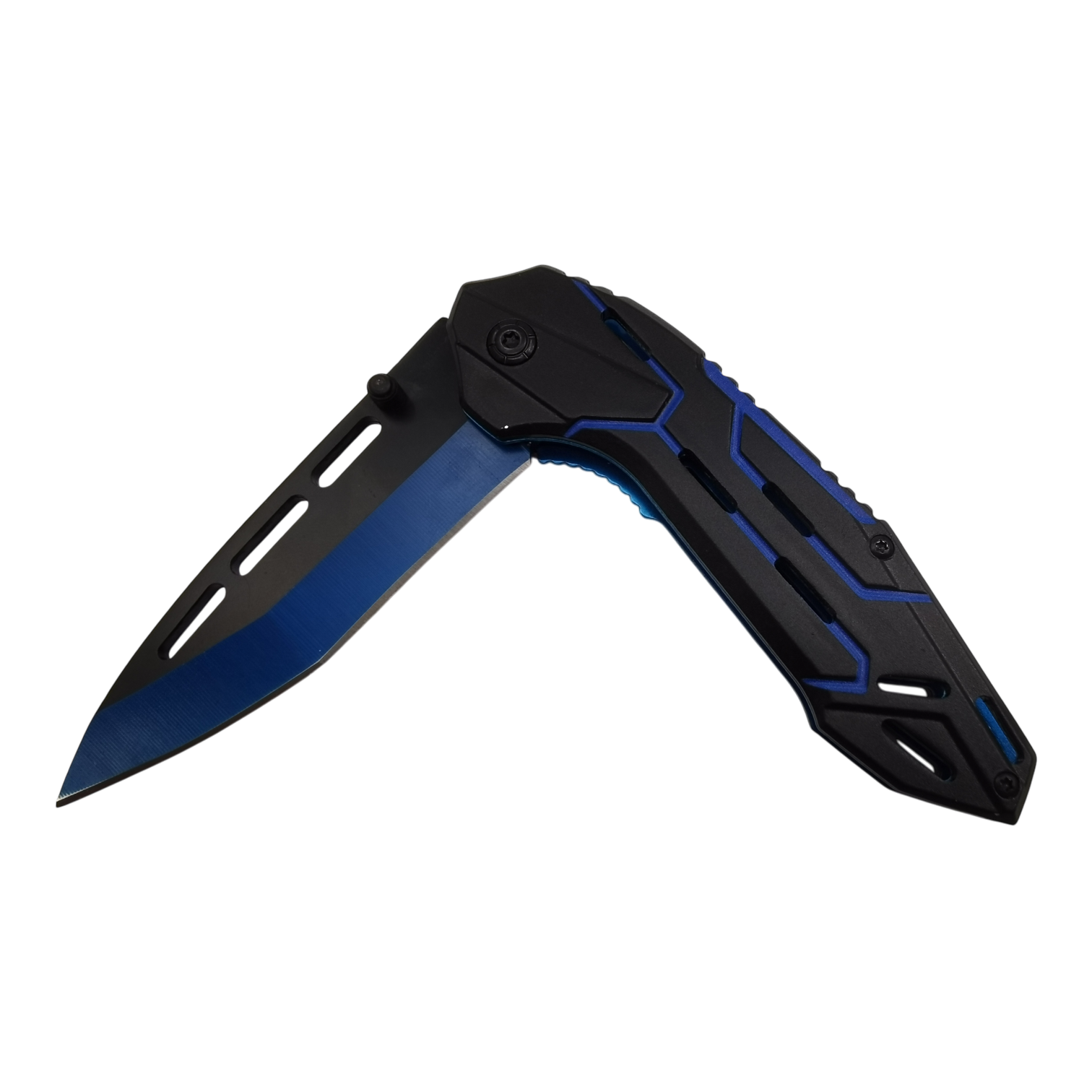 Sleek Blue Eagle Hunting Utility Knife