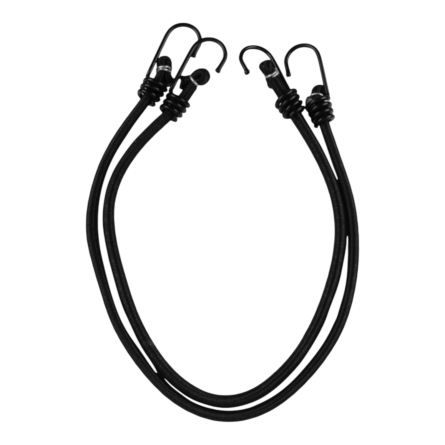 Heavy-Duty 2ft Bungee Cords (2 Cords Per Bag) - Pack of 3