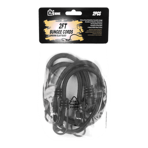 Heavy-Duty 2ft Bungee Cords (2 Cords Per Bag) - Pack of 3