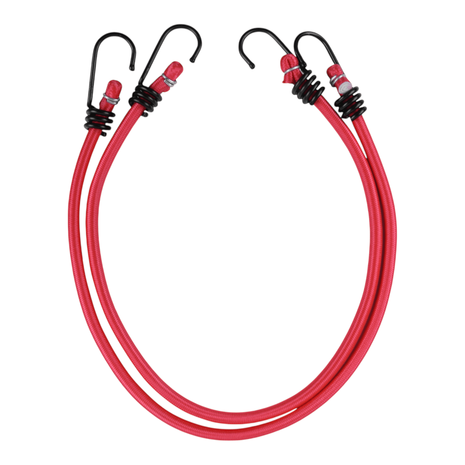 Heavy-Duty 2ft Bungee Cords (2 Cords Per Bag) - Pack of 3