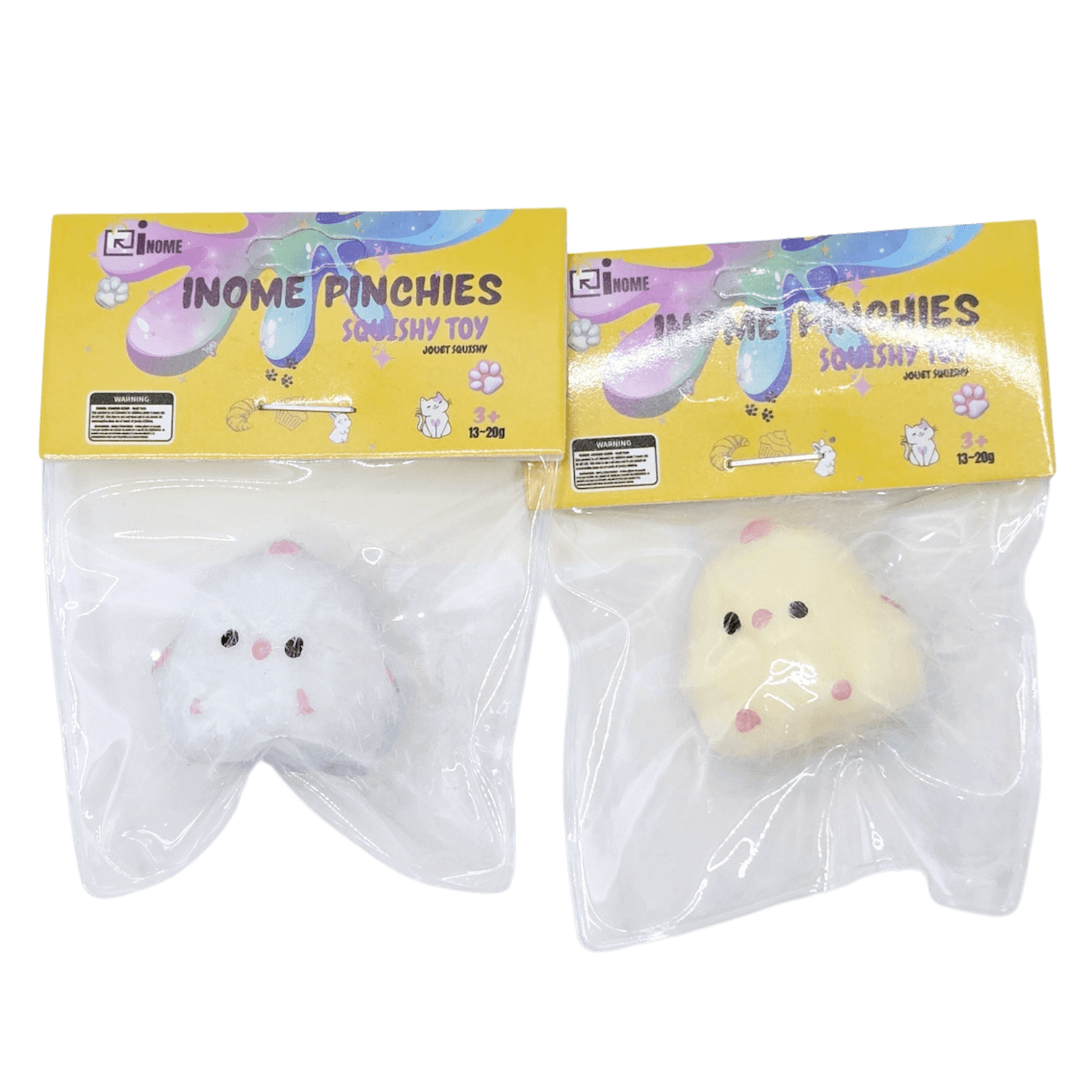 Small Squishy Toys - Box of 60 Assorted Pieces