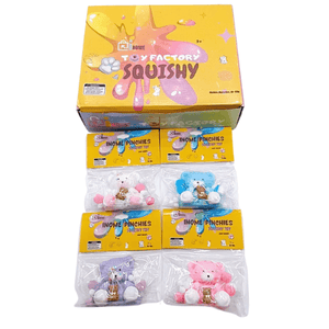 Medium Squishy White Paw Bear Accessories  - Box of 16 Pieces