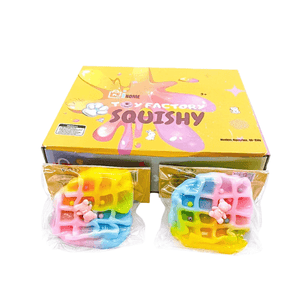 Medium Squishy Pastel Round Waffle - Box of 16 Pieces