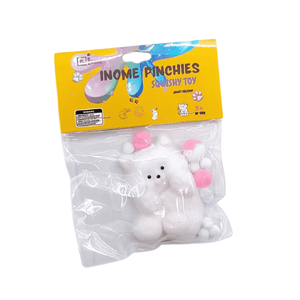 Medium Squishy Flocked Panda Bear - Box of 16 Pieces