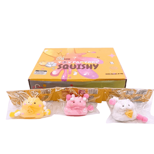 Medium Squishy Hamster - Box of 16 Pieces