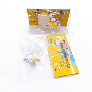 Medium Squishy 4cm Transparent Cat Paw - Box of 16 Pieces