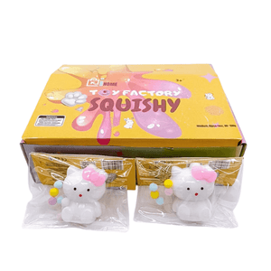 Medium Squishy Sequin Cat - Box of 16 Pieces