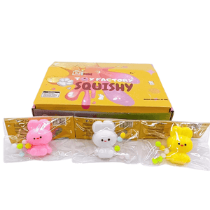 Medium Squishy Smiley Bunny - Box of 16 Pieces