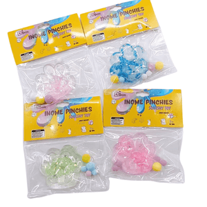 Medium Squishy Sparkling Cat Paw - Box of 16 Pieces