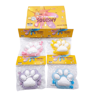 Jumbo Squishy 12cm Cat Paw – Box of 6 Pieces
