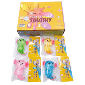 Medium Maltose Sugar Salamander Decompression Squishy Toys - Box of 16 Pieces