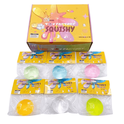 Medium Maltose Smooth Sugar Balls Decompression Squishy Toys - Box of 16 Pieces