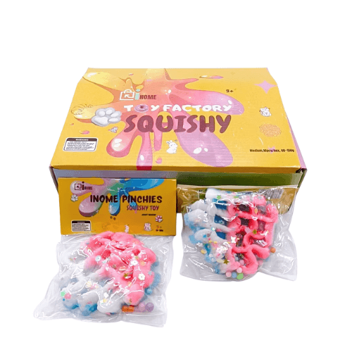 Medium Squishy Triple Color Round Waffle - Box of 16 Pieces