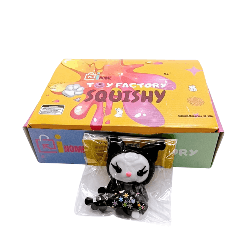 Medium Squishy Black Kitty Cat - Box of 16 Pieces
