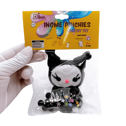 Medium Squishy Black Kitty Cat - Box of 16 Pieces