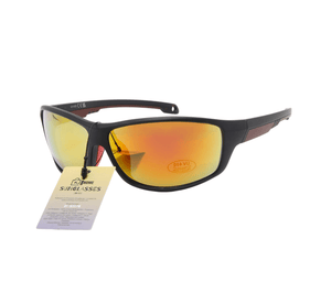 Black and Red Polarized Sunglasses