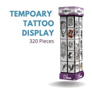 320 Piece Temporary Tattoo Display