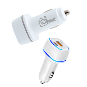 Dual Port 50W Fast Car Charger - Pack of 10