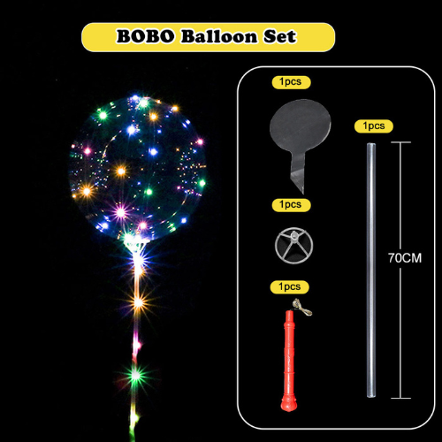 LED Festival and Event Ballons - Box of 100 with Pump