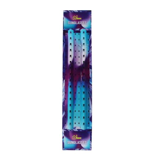Cardboard Sunglasses Display Rack (B-Flute, Gloss Finish)
