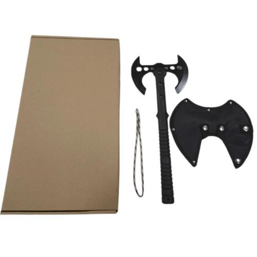 Tactical Double-Headed Throwing Axe with Sheath