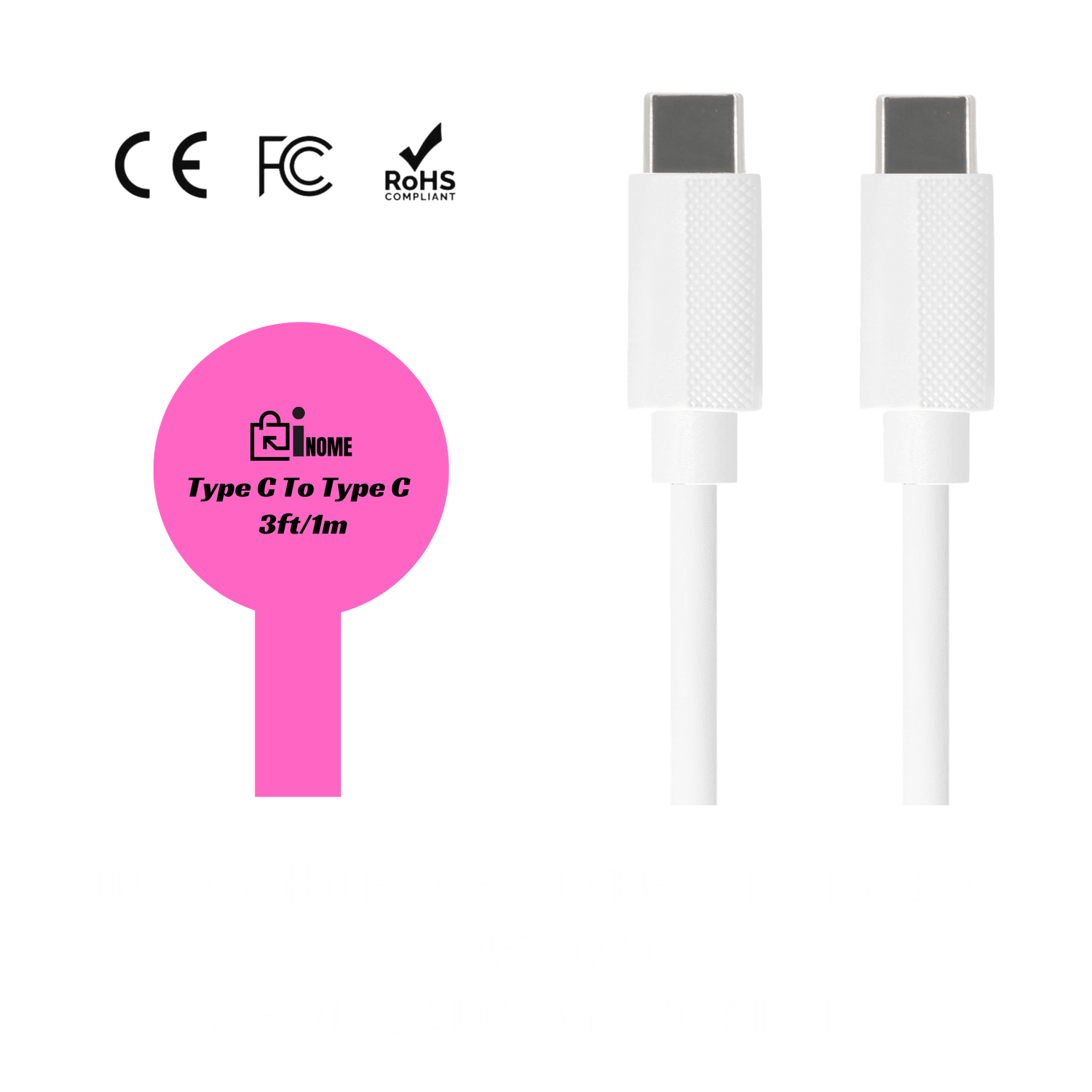 Thick Charger Cables 3ft - Pack of 10